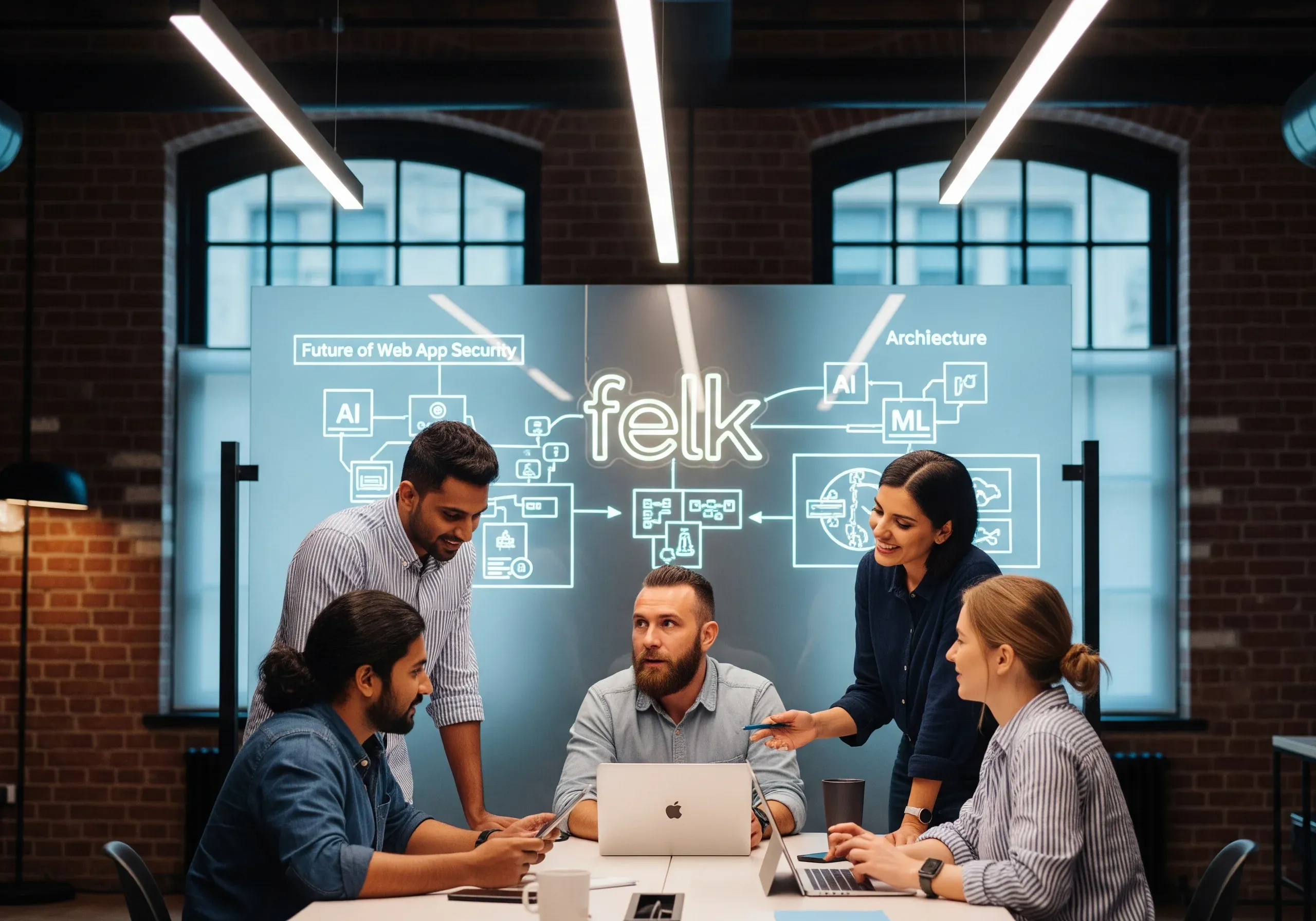 A team brainstorming ideas